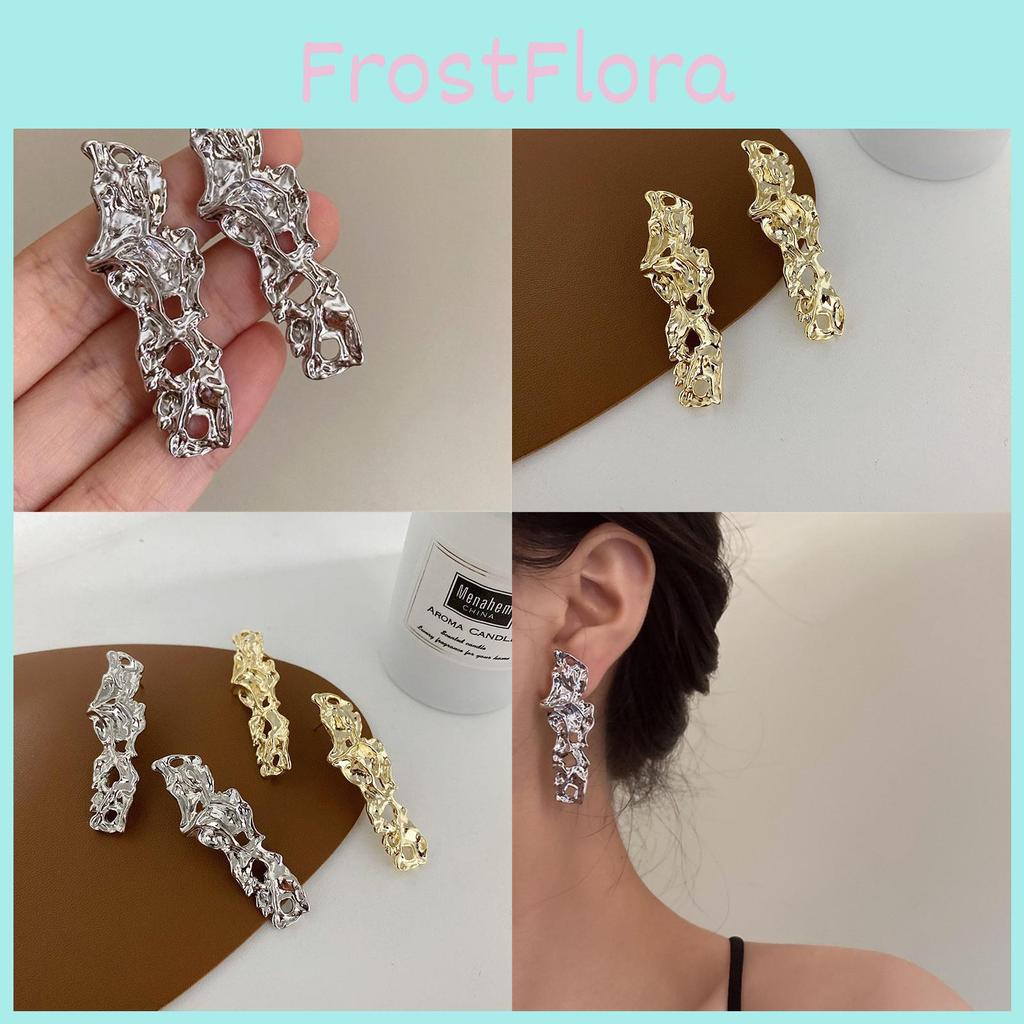 Elegant Irregular Geometric Alloy Earrings For Women Trendy Summer Fashion