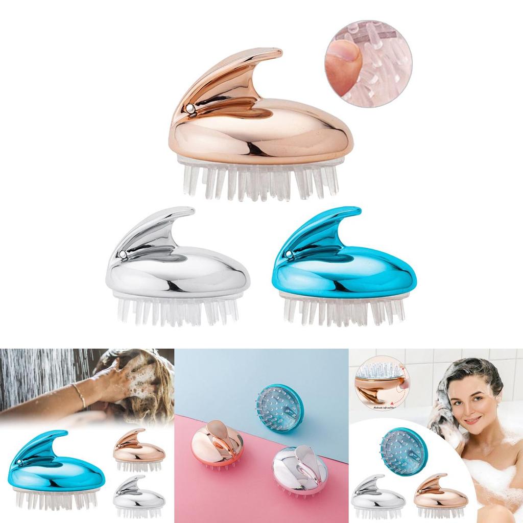 Weiche Silikon-Massagebürste für Körper, Kopfhaut und Haar. Belebt und reinigt für gesünderes Haar.