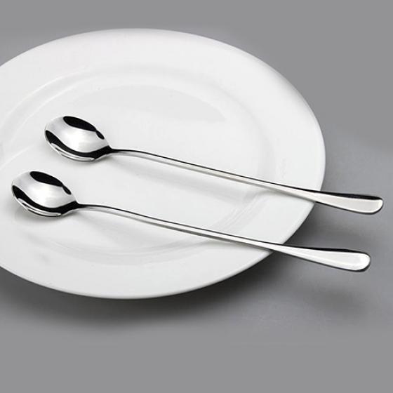 Hem köksredskap 4 st långa runda rostfria kaffehonung glassskedar