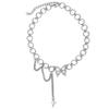 Awn Star Butterfly Necklace female ins cold wind hip hop design collarbone chain temperament net red circle choker