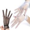 Elegant Stretchy Fishnet Gloves For Weddings Formal Event Elastic Short Gloves Breathable Comfortable Handwear for Party