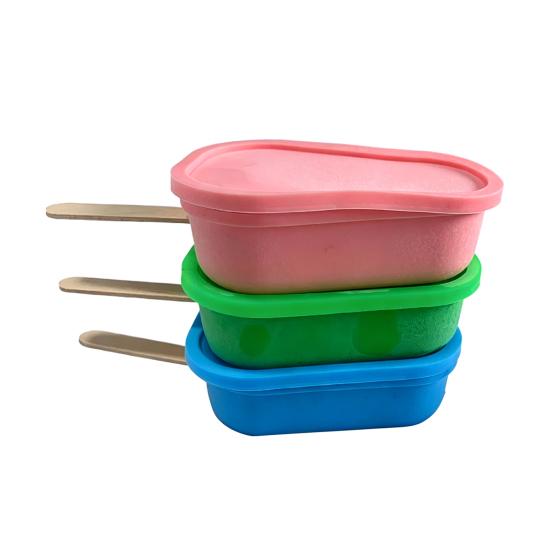 Ice Cube Mold Easy Demould Food Grade Silicone Popsicle Tray with Leak-Proof Lid Odor-Free Safe DIY Freezing Tray