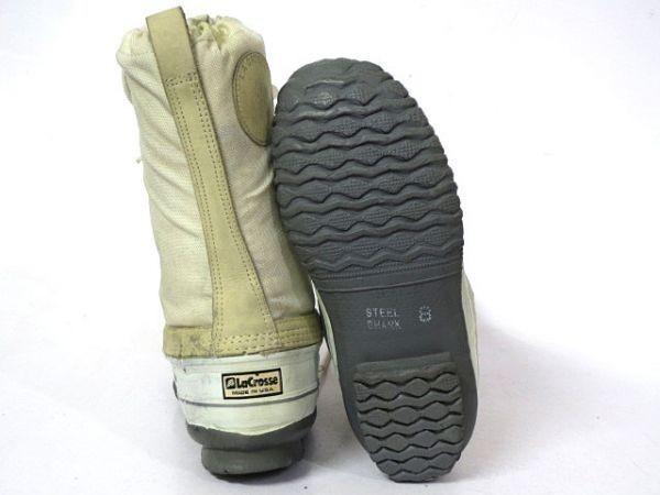 80s-90s Vintage LaCrosse USA Made Snow Boots with Liner Beige Size 8 (24.5-25.5) Long Winter boots(USED)
