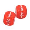 20Pcs Fraction Dice Class Set Plastic 6 Sided Multi Faceted Table Game Accessories for Kids Math Practice