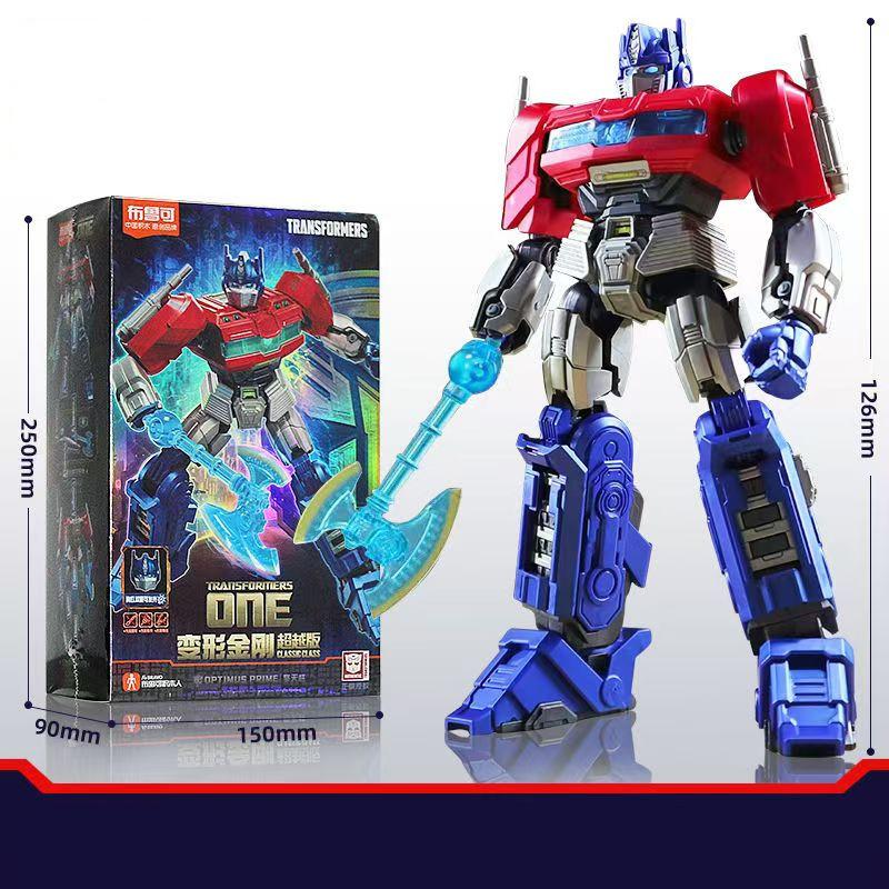 Blokees Movies Transformers One Toys LED Optimus Prime Starscream SENTINEL PRIME Megatron Action Figure Assembled Toy Kids Gift