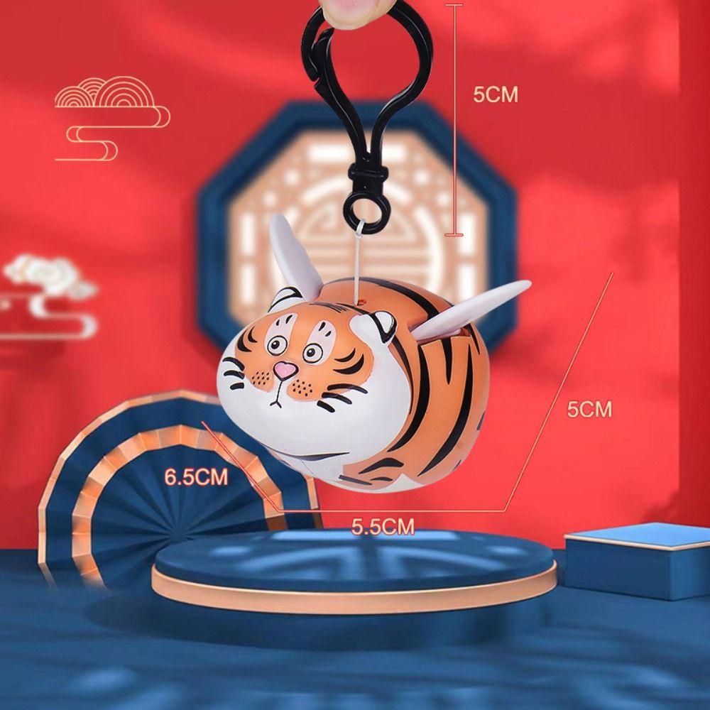Cartoon Model Flying Tiger Keyring Flying Tiger Flying Tiger Pendant  New Year Gift