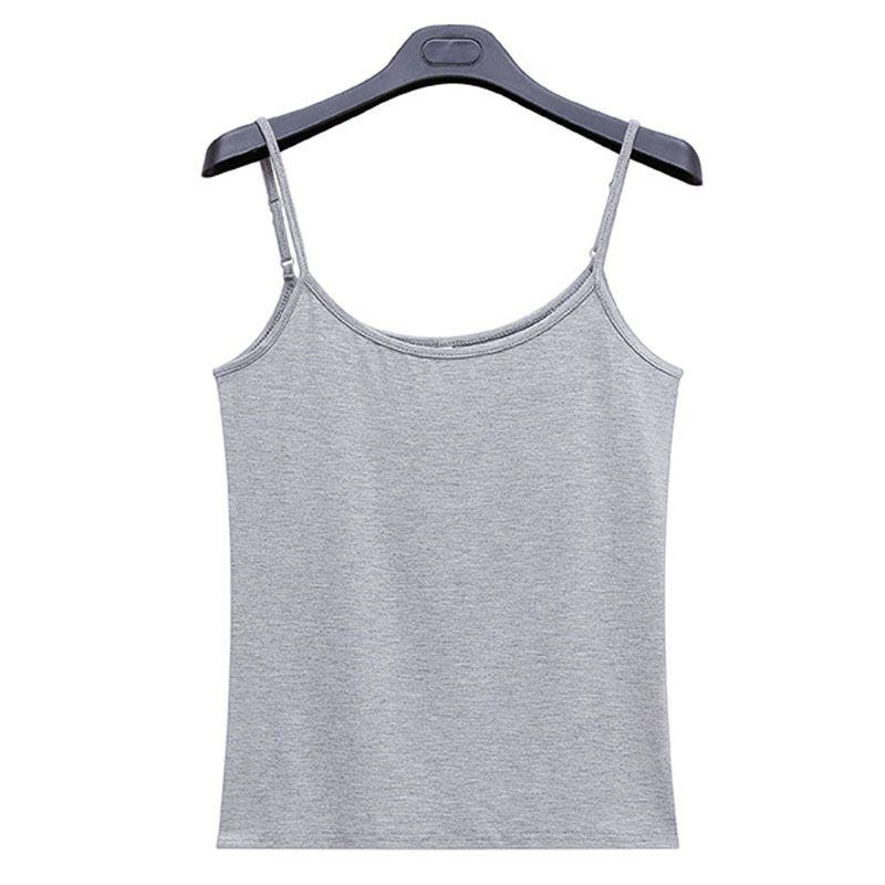 

Майка на бретелях с регулируемыми плечевыми лямками Регулируемая майка на бретелях Gray One size