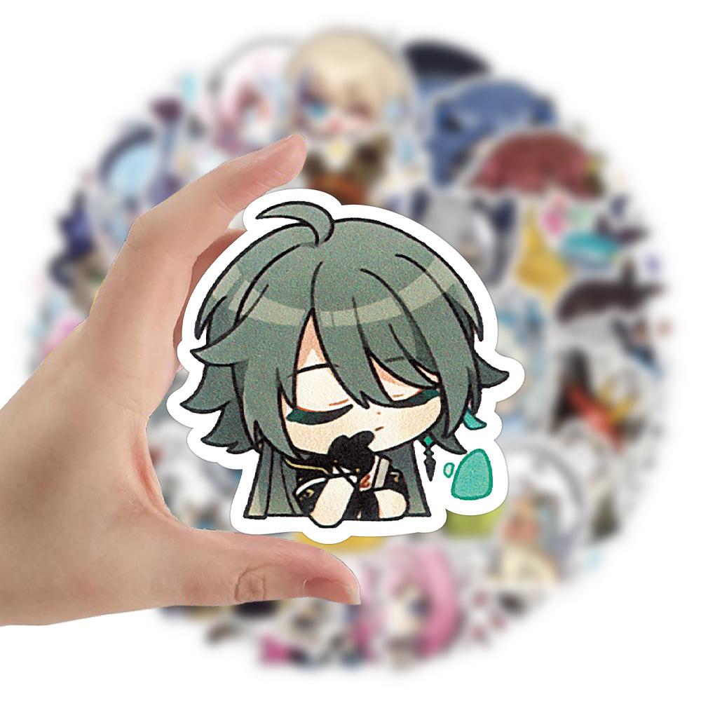10 30 60Pcs Cute Game Honkai Impact 3 Stickers Anime Decals Graffiti Skateboard Water Bottle Laptop Kids Kawaii Cartoon Sticker
