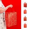 10pcs Red Chinese Style Lucky Bag Good Luck Large Capacity Non Woven Gift Bag Handbag Portable New Year Storage Bag