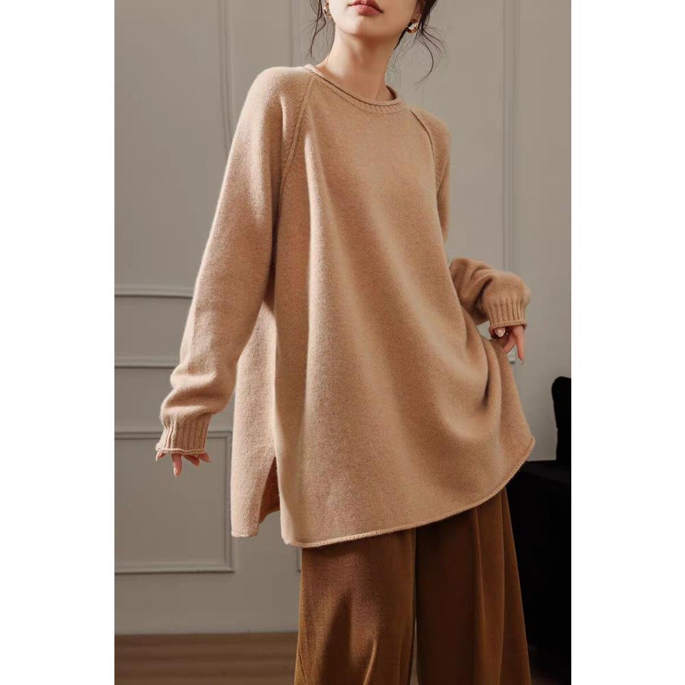 2026 Autumn Winter New Women Sweater Pullover Knitting Fashion Lady Tops Long Sleeve Shirt Loose Casual Solid