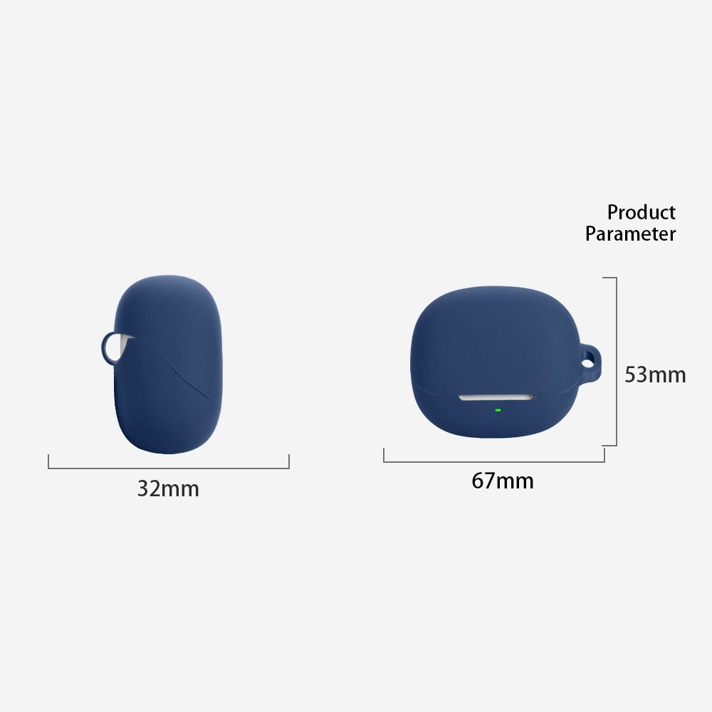 Silicone Earphone Case Anti-fall Headphone Protective Case Earbuds Cover for QCY Buds ANC HT15
