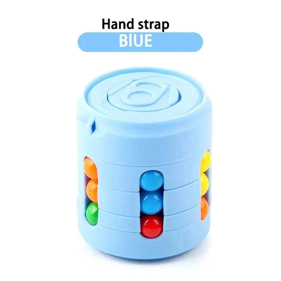 Magic Rotating Beans Puzzle Cube Game Kids Adult Fingertips Fidget Decompression Game Montessori Educational Toys Children Gift