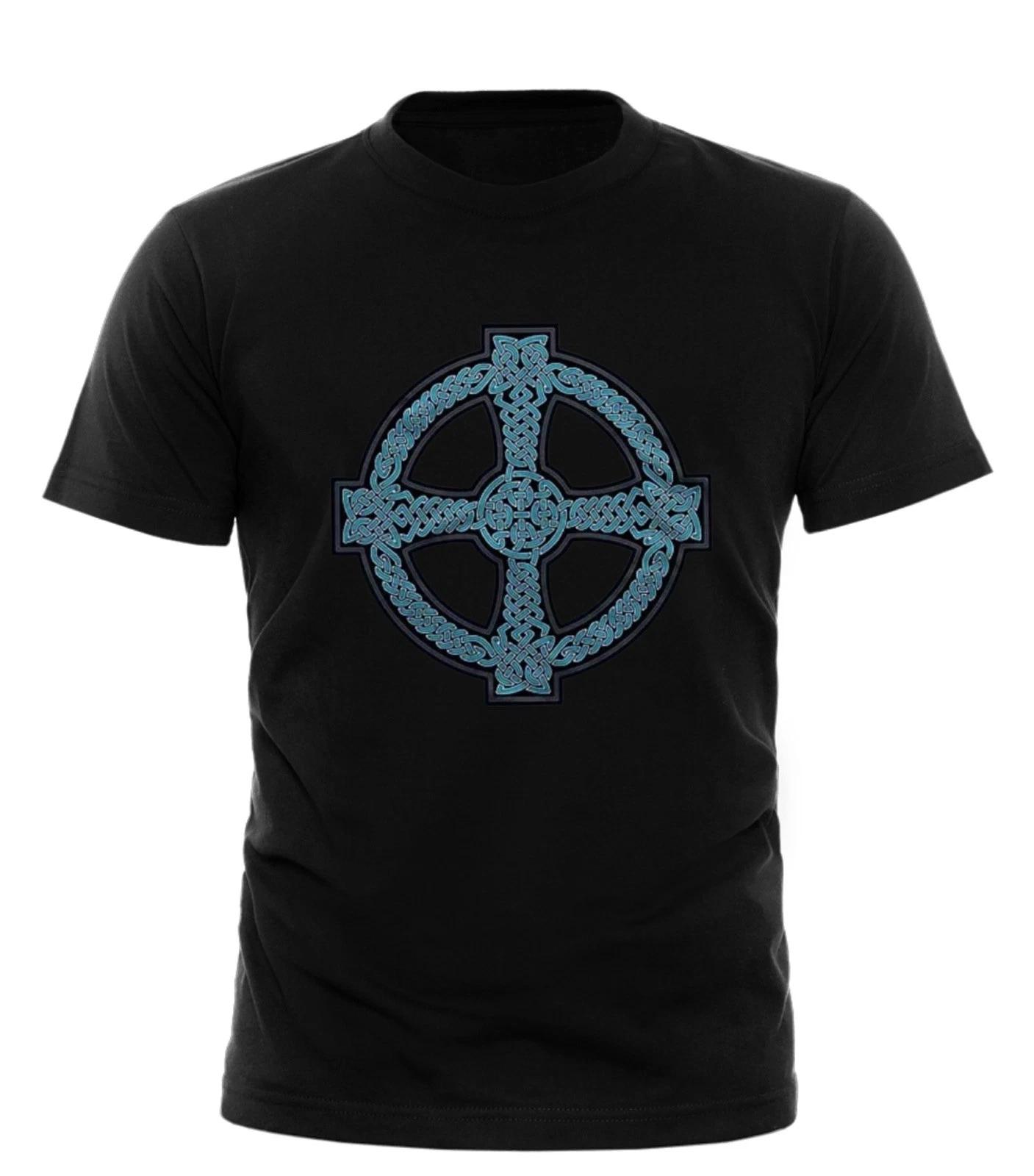 CELTIC CROSS design Ireland Scotland printed t-shirt All sizes unisex adult 3XL