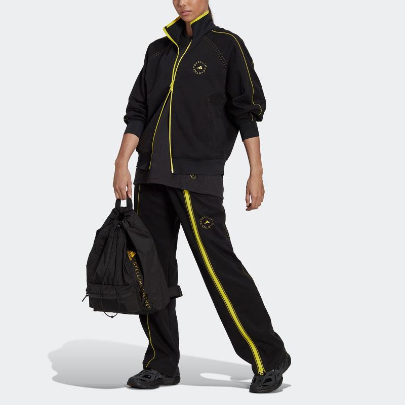 Adidas Sportswear Track Top Letter Print Loose Jacket Women Jacket Black HT0084