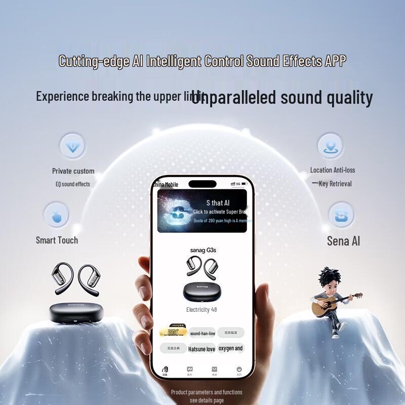 SANAG G3S Open-Ear Ear-hook Bluetooth Sports Headset