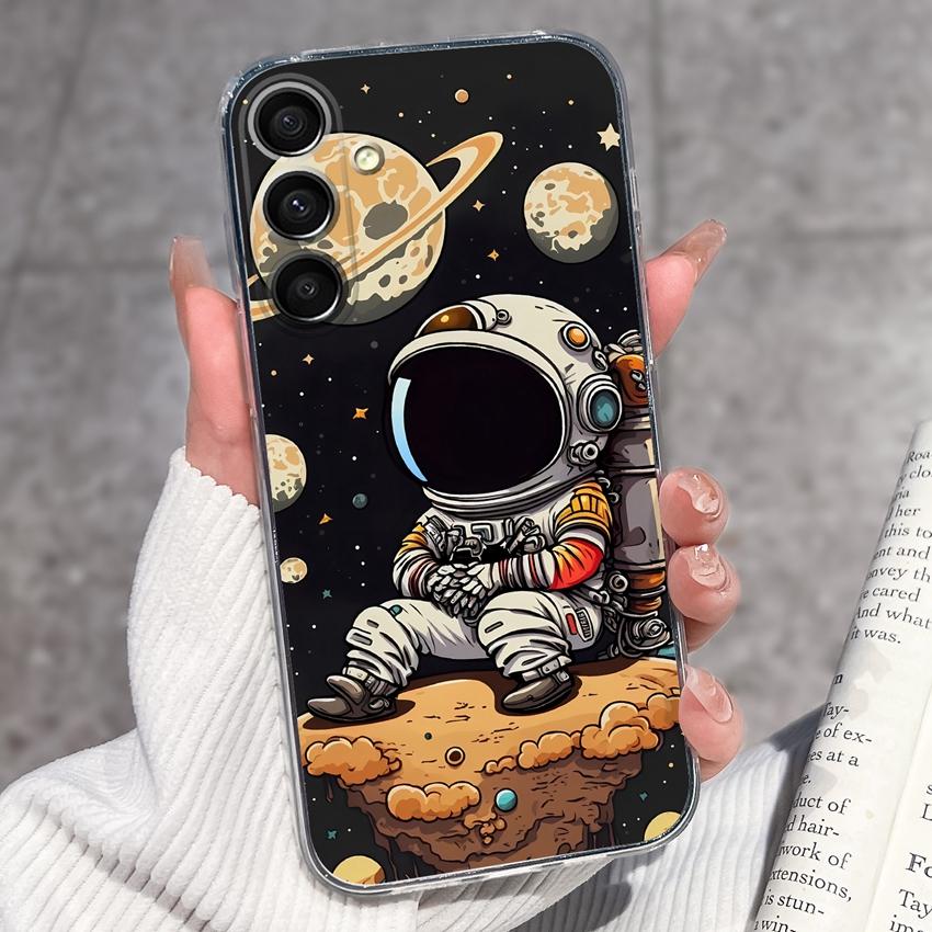 Casing For Samsung A16 A17 A15 A14 A13 A12 A10 A26 A25 A24 A23 A22 Phone Cover Cute Penguin Pattern Transparent Silicone Shell For Samsung Bumper Case