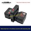 Mudian Battery Expander: 1-to-2 Converter & Remover for C-type Lithium Batteries (Model 07597)