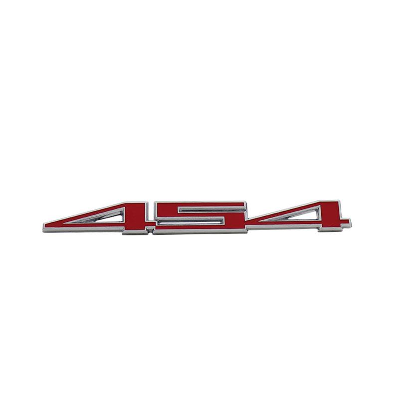 

3D Premium 454 for LS6 C3 7.4 car Hood Fender trunk Tail Rear Bonnet Nameplate Decal Emblem Badge Sticker chrome-red