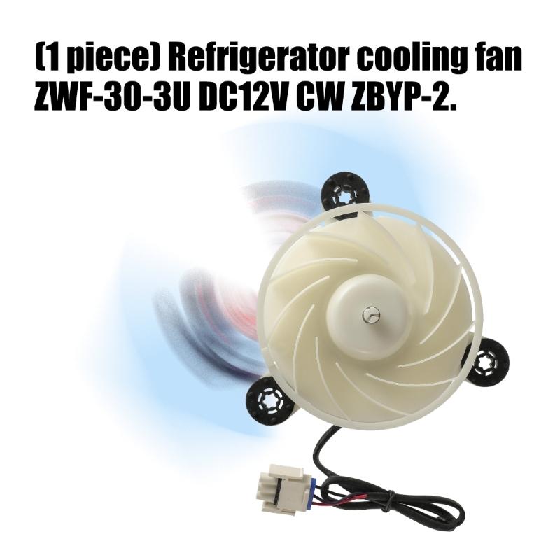 Refrigerator Cooling Fan Motor Plastic Component For ZWF-30-3U DC12V CW ZBYP-2 Refrigerator Evaporator Fan Motor