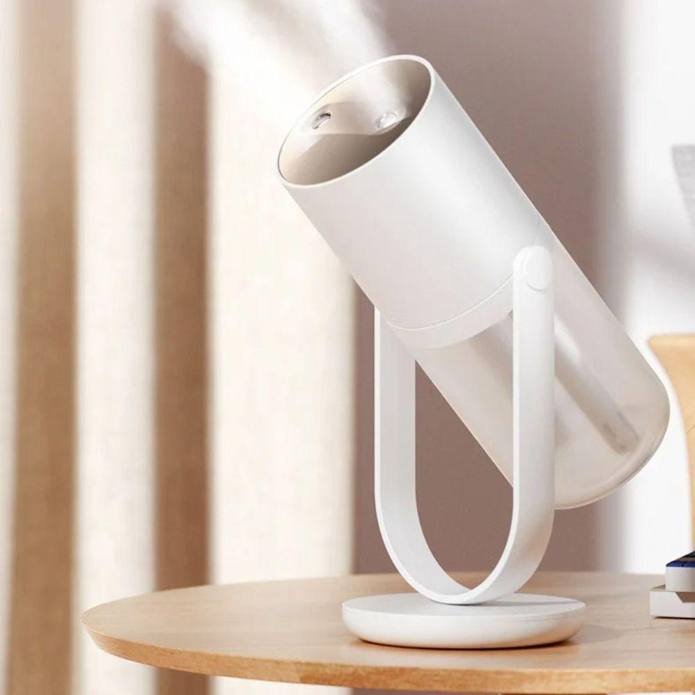 360° Drehbarer Mini-Luftbefeuchter 450ml Kabelloser Luftbefeuchter Desktop-Luftbefeuchter Nachtlicht