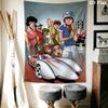 Animated Racing Team Pattern Home Decor Tapestry, Wall Hanging, Decorative RV Wall Cloth.SGT0917197