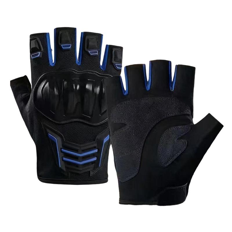 Motorcycle Riding Gloves Non-slip Riding Gloves Anti-fall Outdoor Bicycle Riding Half-finger Gloves
