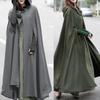 Coat Women Trench Open Front Cardigan Jacket Coat Cape Cloak Poncho Plus