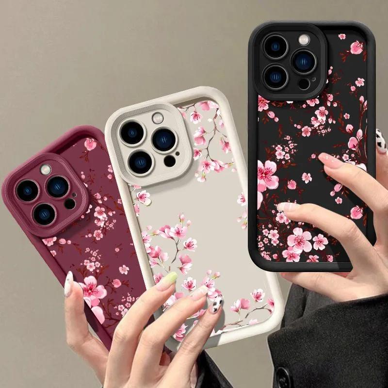 Pink Magnolia Flower Blossom Case Cover For Motorola Moto Edge 70 5G 60 50 Fusion 60S G56 G86 E14 G85 G34 G54 G84 G75 Silicone S