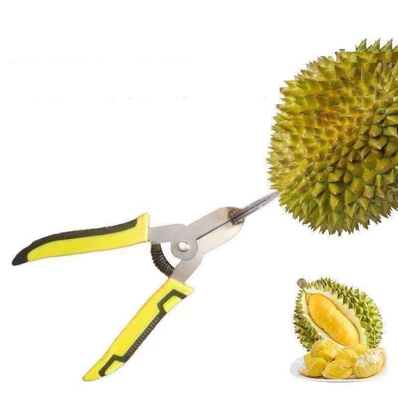 Fruit Sheller Opener Stainless Steel Manual Durian Peel Breaking Tool Ergonomic Design Fruit Shell Opener Gadgets For Dorm