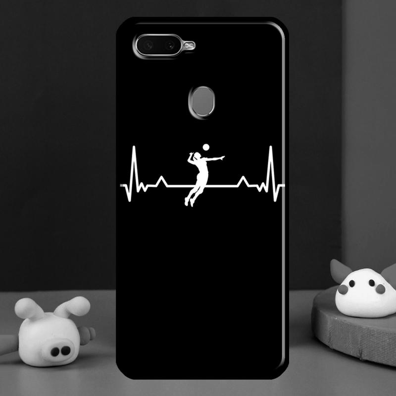 Volleyball Sprot Case For Oppo A16 A76 A96 A58 A78 A98 A5 A9 A91 A15 A17 A77 A52 A72 A74 A94 A54S A57S Cover
