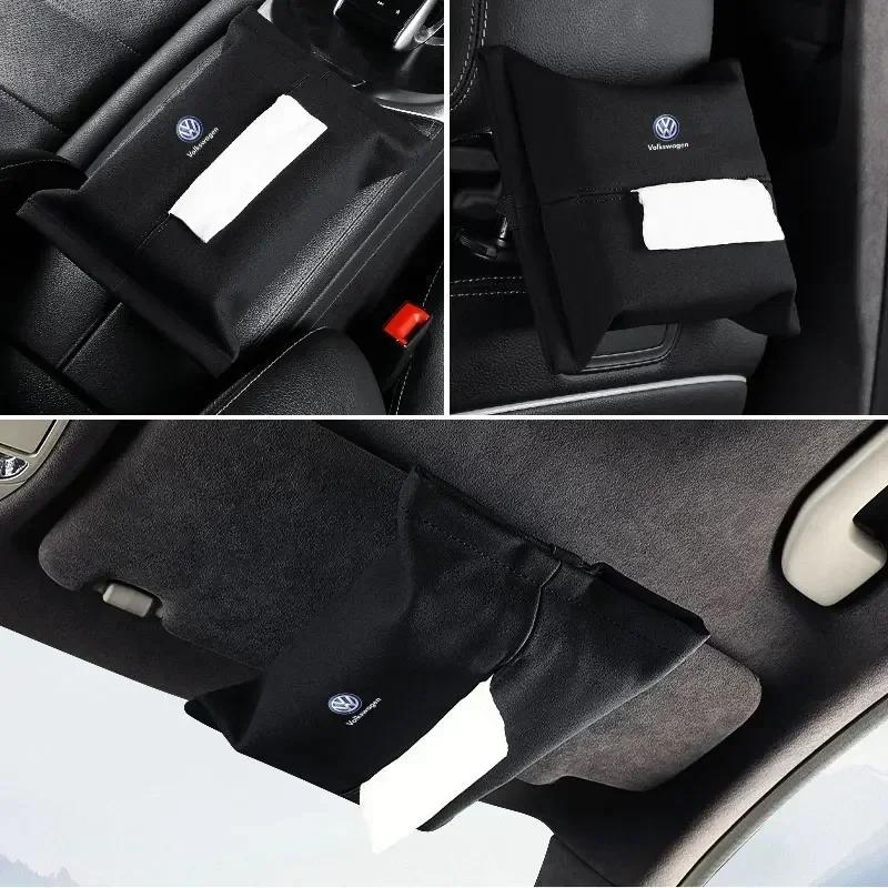 PET1 For VOLKSWAGEN VW New Jetta VW For Volkswagen Car Accessories Tissue Bag Organizer Auto Tissue Boxes For Volkswagen VW GTI Golf