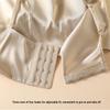 Soutien-gorge camisole sans bretelles en satin de soie mûrier sans armatures - Confortable, respirant et design élégant dans le dos pour femmes