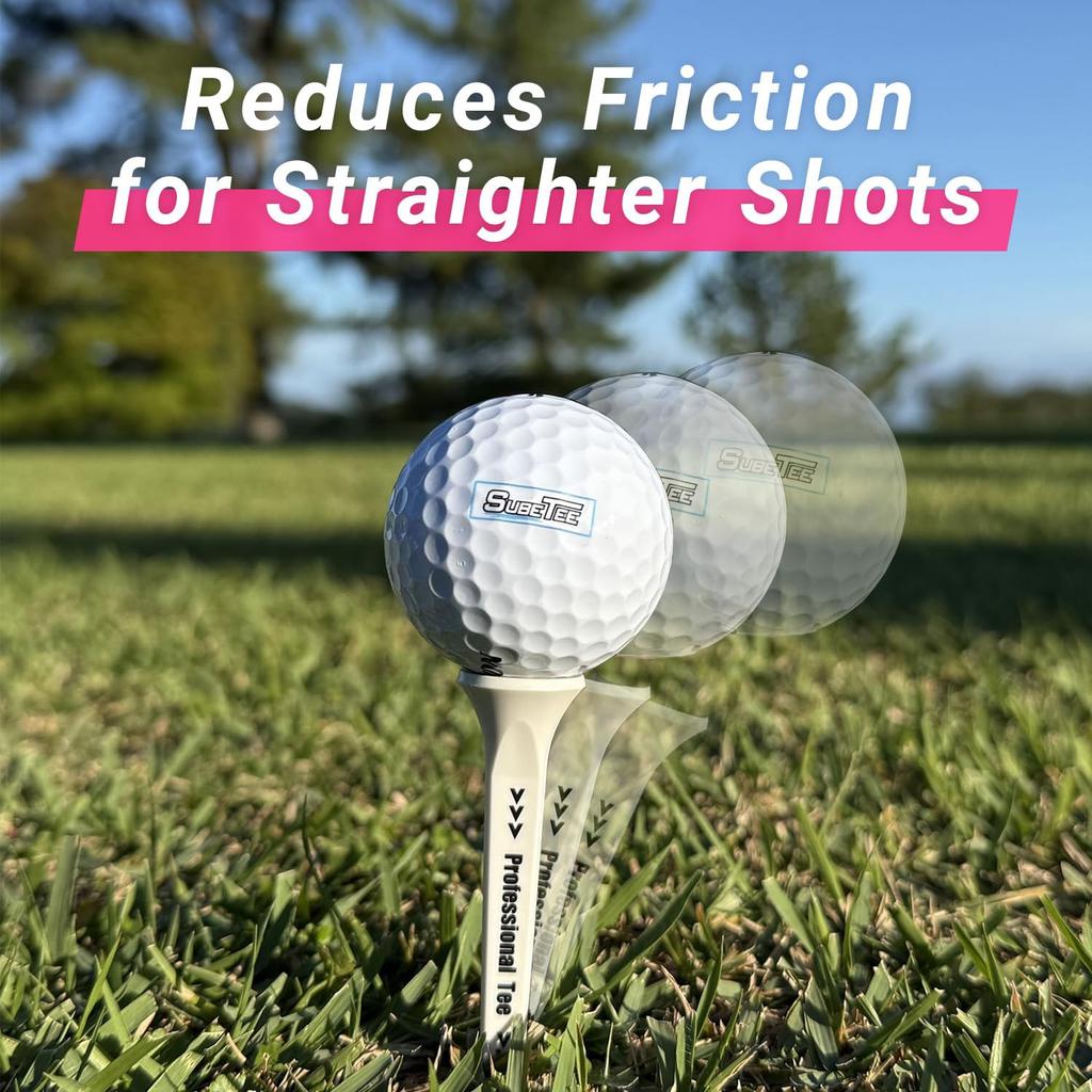 Subetee Golf Tee SUBE Professionelles Tee (3 Stück) Rosa SUBE6102PK
