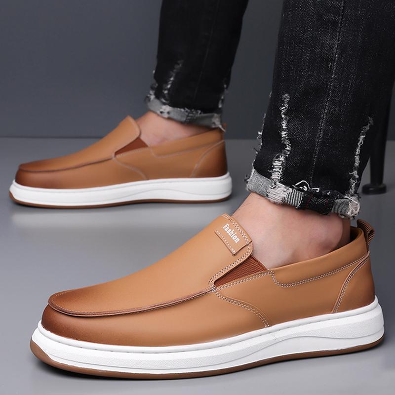 

Fashion Designer New Men s Black Brown Business Comfortable Shoes Male High-quality Lightweight Walking Footwear Zapatos Hombre 38 коричневий