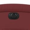 Electric Recliner Chair Burgundy Synthetic Leather