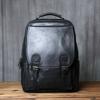 NZPJ Genuine Leather Men's Backpack Natural Cowhide Schoolbag Fashion Computer Bag Casual Men's Bag Suitable For 16 Inch Laptop