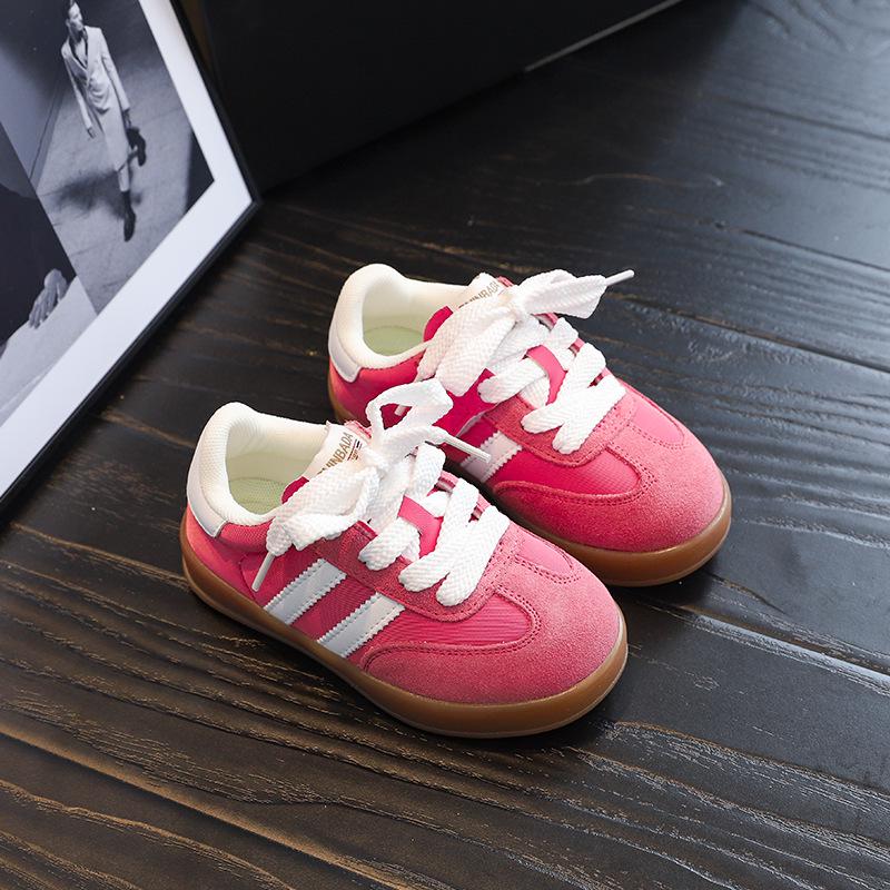 Children's Candy-Colored Retro Suede Skate Shoes - Spring/Autumn 2025