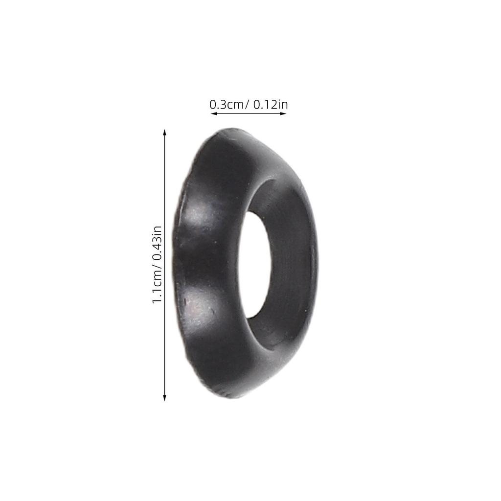 200Pcs Stainless Stainless Steel Countersunk Finish Washers Cup Washers for Screws Marine Electronics Hardware Black