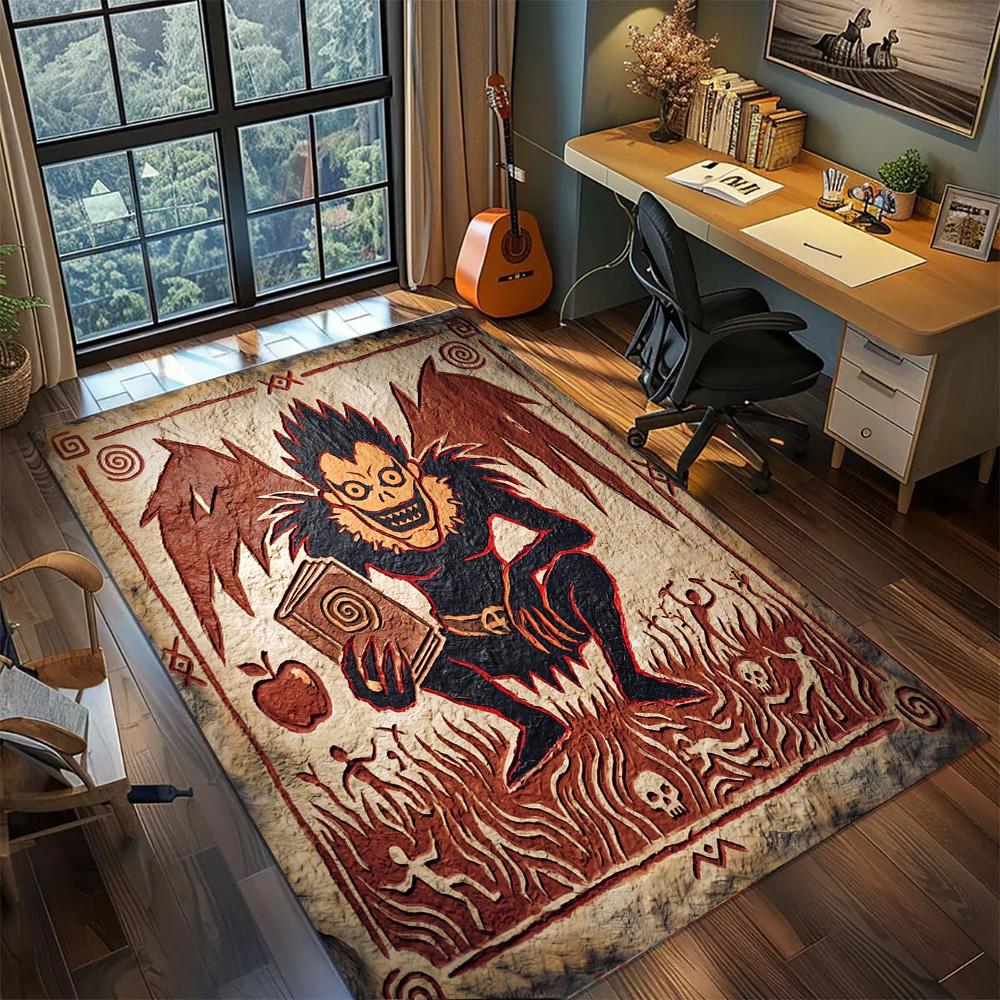 Death Note Floor Mat Non Slip Large Area Washable Rug Carpet Bedroom Gamer Room Home Decor.-TING