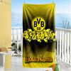 Borussia Dortmund Customized Name Beach Towel Soft Durable Quick-Dry Perfect for Traveling Yoga Camping and Swimming