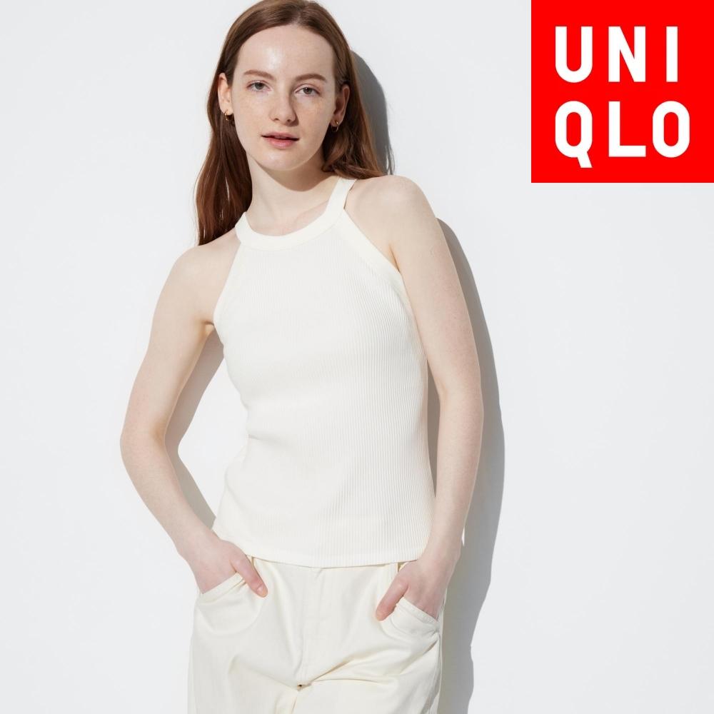 

UNIQLO бюстгальтер с воротником-бретелькой и майка 00 WHITE/WOMEN S