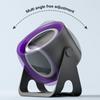 Desktop Bladeless Electric Fan, USB Rechargeable with Ambient Light, Silent Turbo Fan, 100 Speed Air Cooler