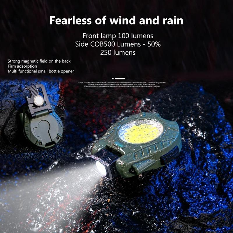 6W LED COB Hat Clip Headlamp Mini Outdoor Headlight Camping Lantern Lightweight Plastic Adjust Angle Flashlights for Hunting