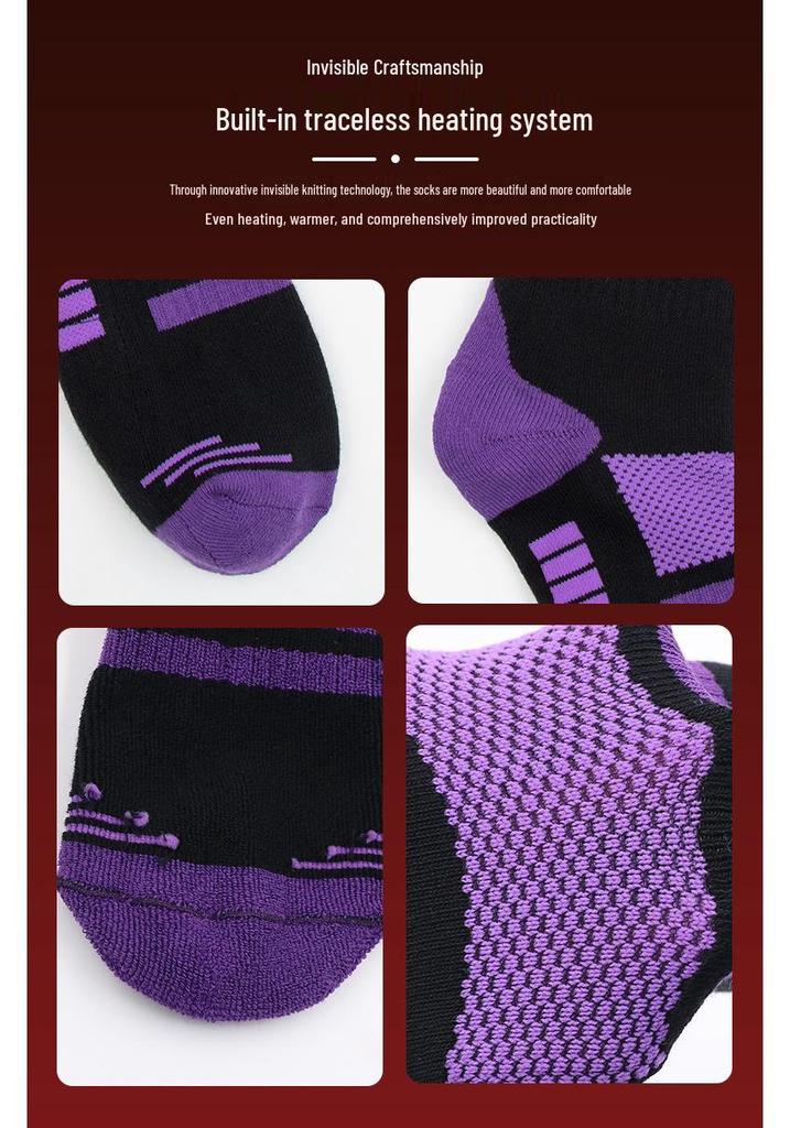 Heated Electric Socks for Elders - Thick, Warm Ski Socks