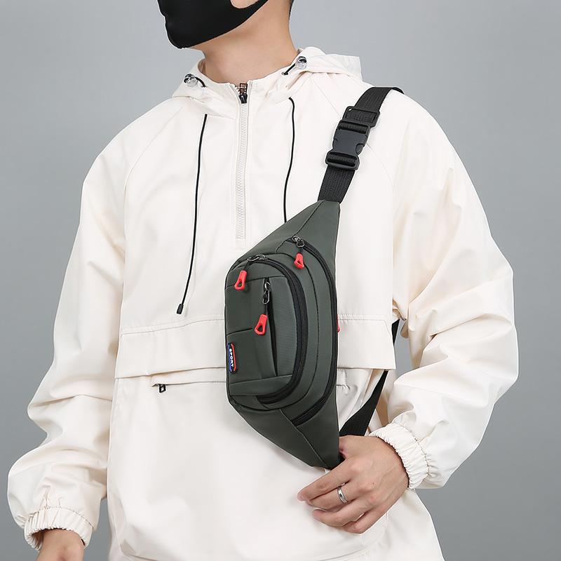 Marsupio mobile per uomo e donna, multifunzionale, grande capacità, anti-spruzzi, resistente all'usura, per lavori edili