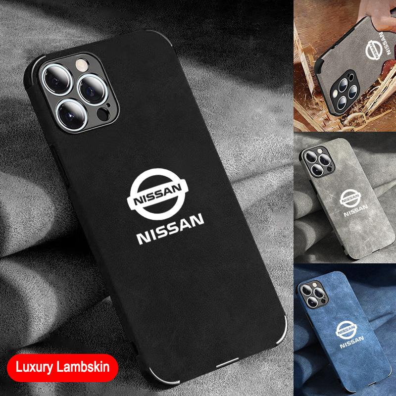 BQZTMO1 New Suede Phone Cover All-inclusive Protector Case For Nissan Logo for iPhone 11 12 13 14 15 16 17 Pro X XR XS Max Mini 7 8 Plus