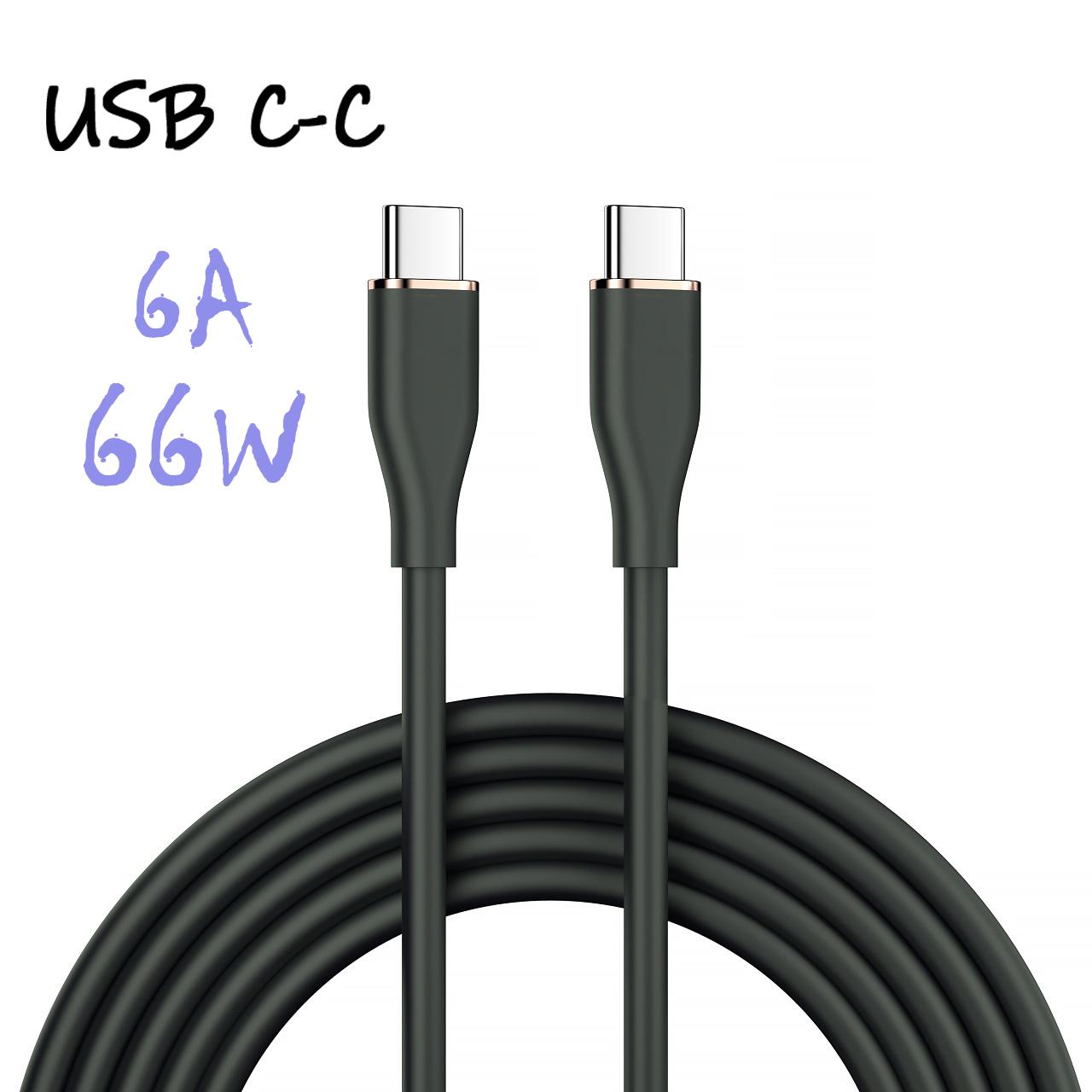 

Кабель для быстрой зарядки UGOURD Liquid Silicon Type C-C USB-C PD 60 Вт Huawei SCP 66 Вт для Huawei Xiaomi iPhone15 Plus Pro Max CHINA&1m