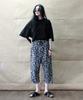 Deumakeu Original Paisley Straight Baggy Fit Pants Black