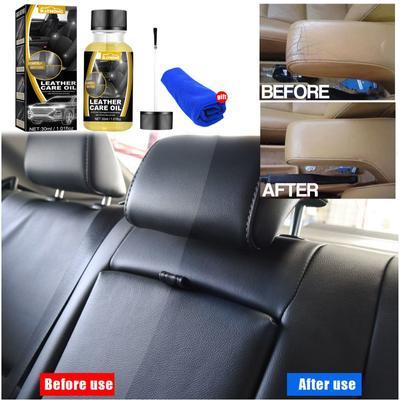 Car Interior Leather Care Oil Car Seat Maintenance Fluid Moisturizing Bright Refurbishing Maintenance Agent