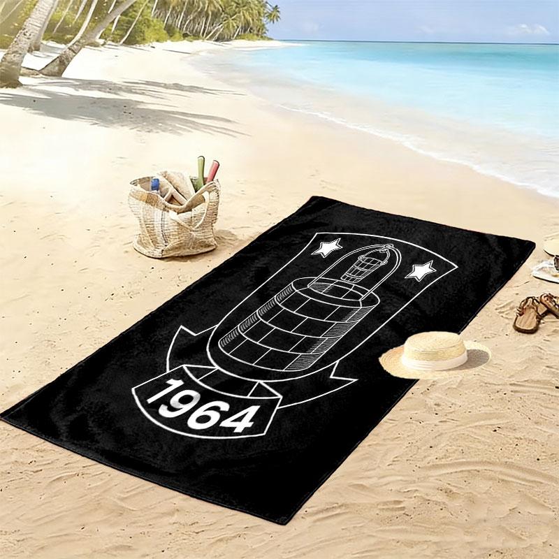 BIF Print Beach Towel, Large Soft Quick Dry Towel for Beach Camping Swimming